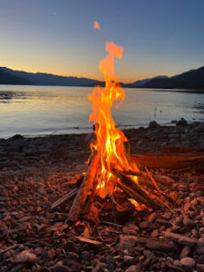 Campfire at Lockhart Beach